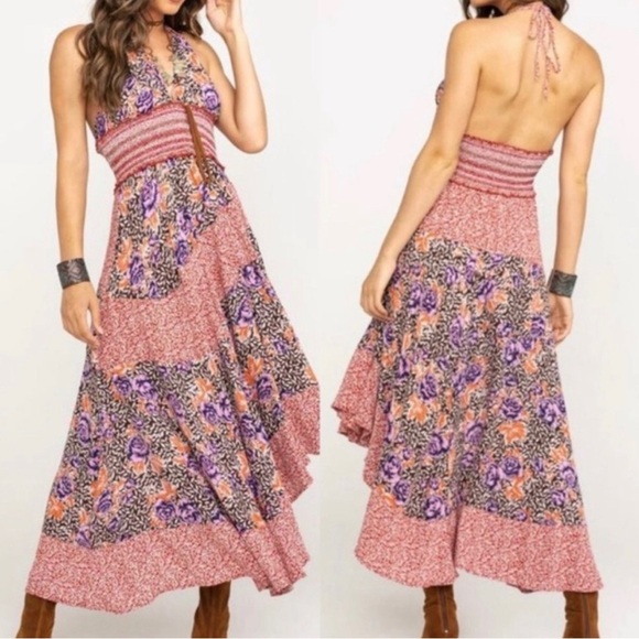 Free People Gabriela Halter Dress - Picture 1 of 4